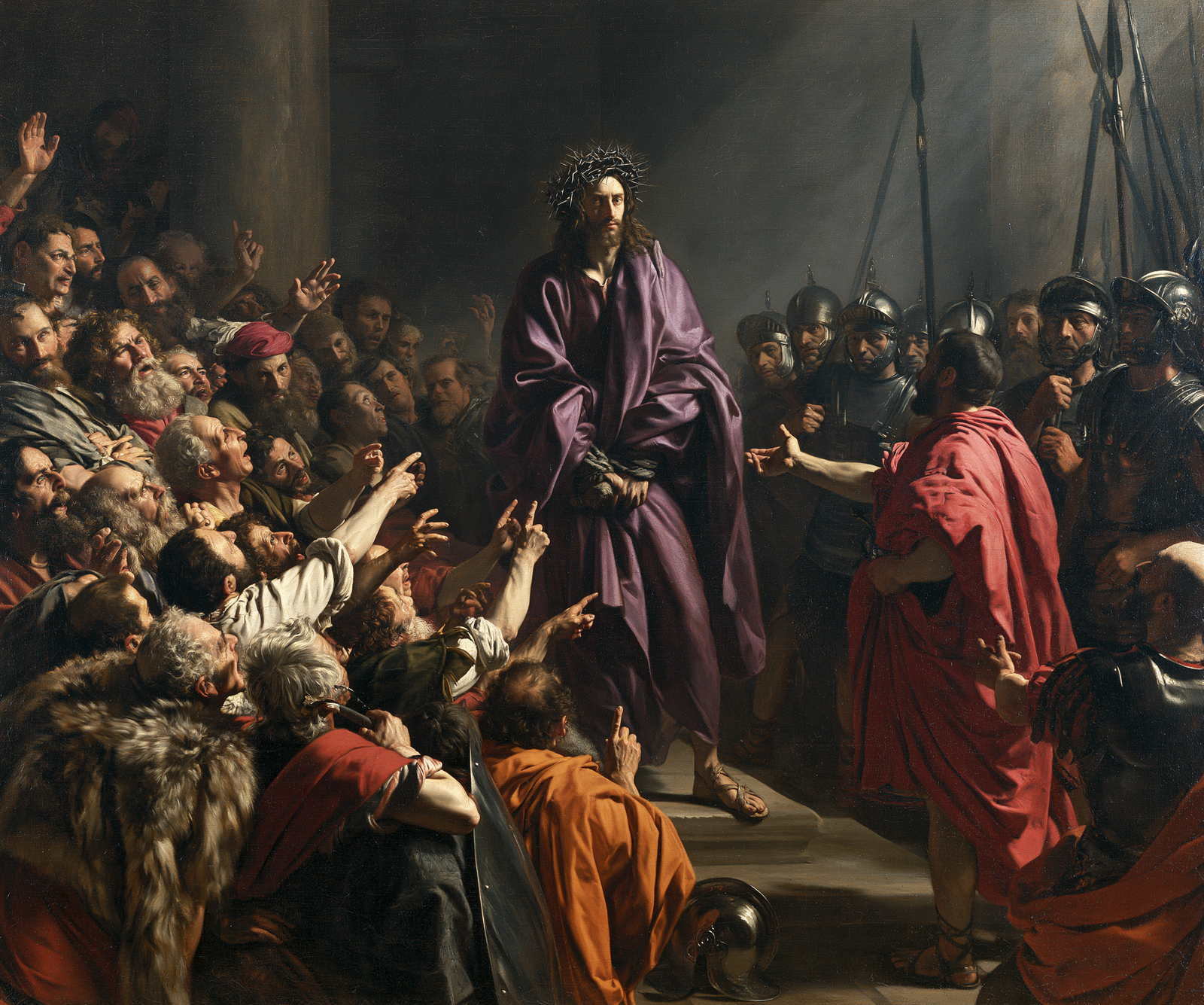 Œuvre chrétienne paysage – Ecce Homo – Explosion de mouvement – Alpha Christian Art