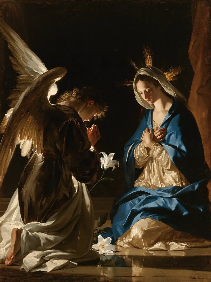 L’Annonciation — Le Voile rayonnant dans le manteau bleu