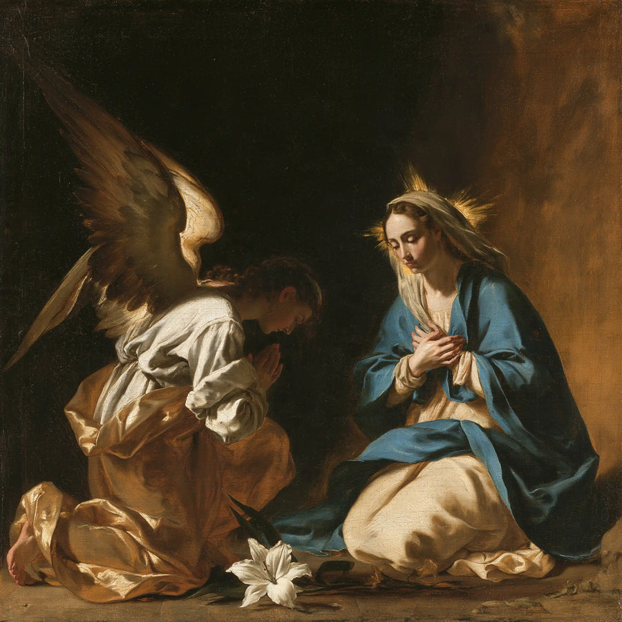 The Annunciation - Black and Gold · Square n° 5