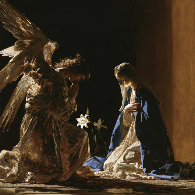 The Annunciation - Black and Gold · Square n° 7