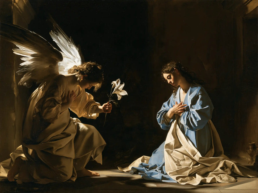 The Annunciation - Caravaggio Tenebrism · Landscape n° 2