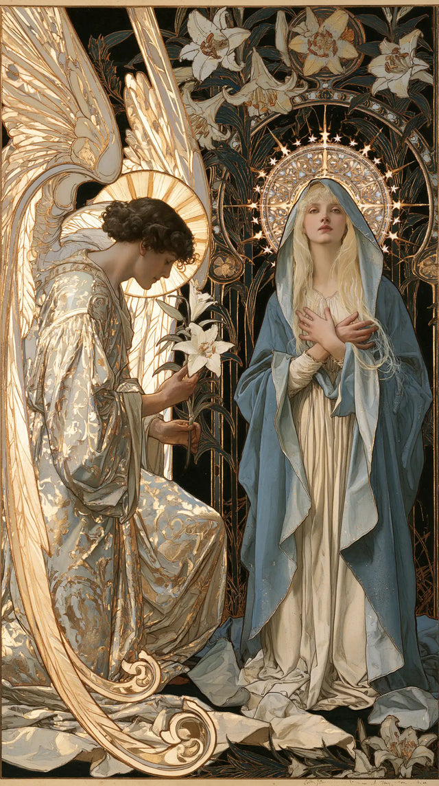 The Annunciation - Sacred Art Nouveau · Portrait n° 2