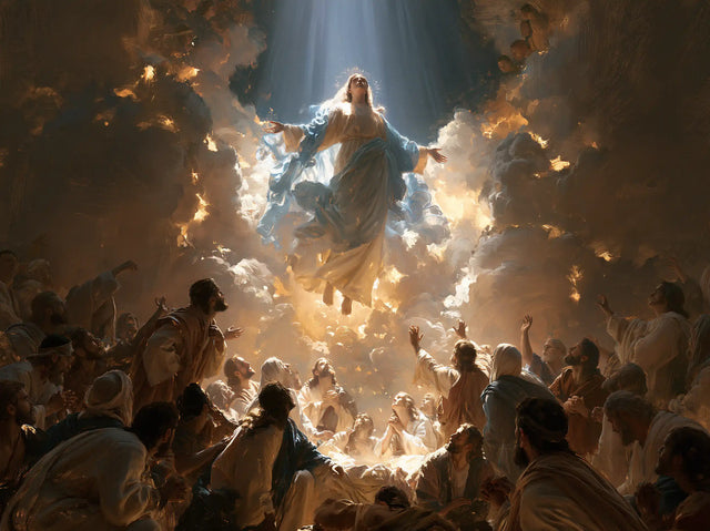 L’Assomption de Marie — Le Rayon bleu au-dessus des témoins