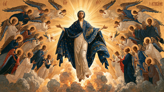 L’Assomption de Marie — L’Étoffe étoilée au milieu des anges
