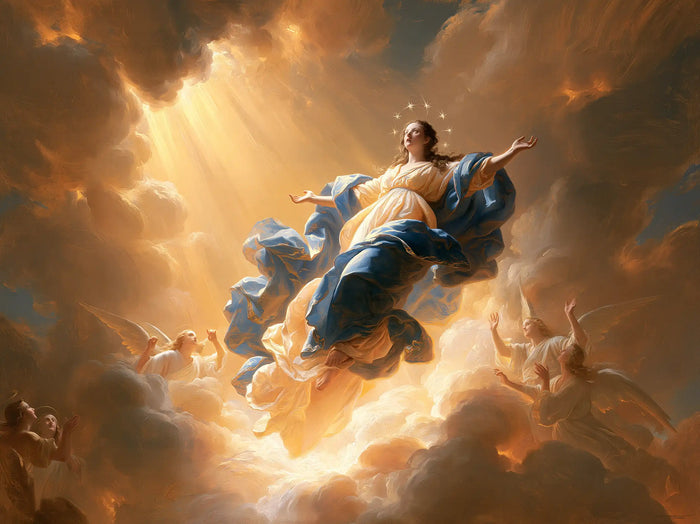 L’Assomption de Marie — La Grâce portée par le rayon d’or