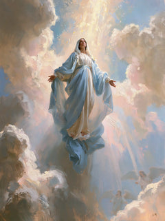 L’Assomption de Marie — La Cascade de lumière rose et bleue
