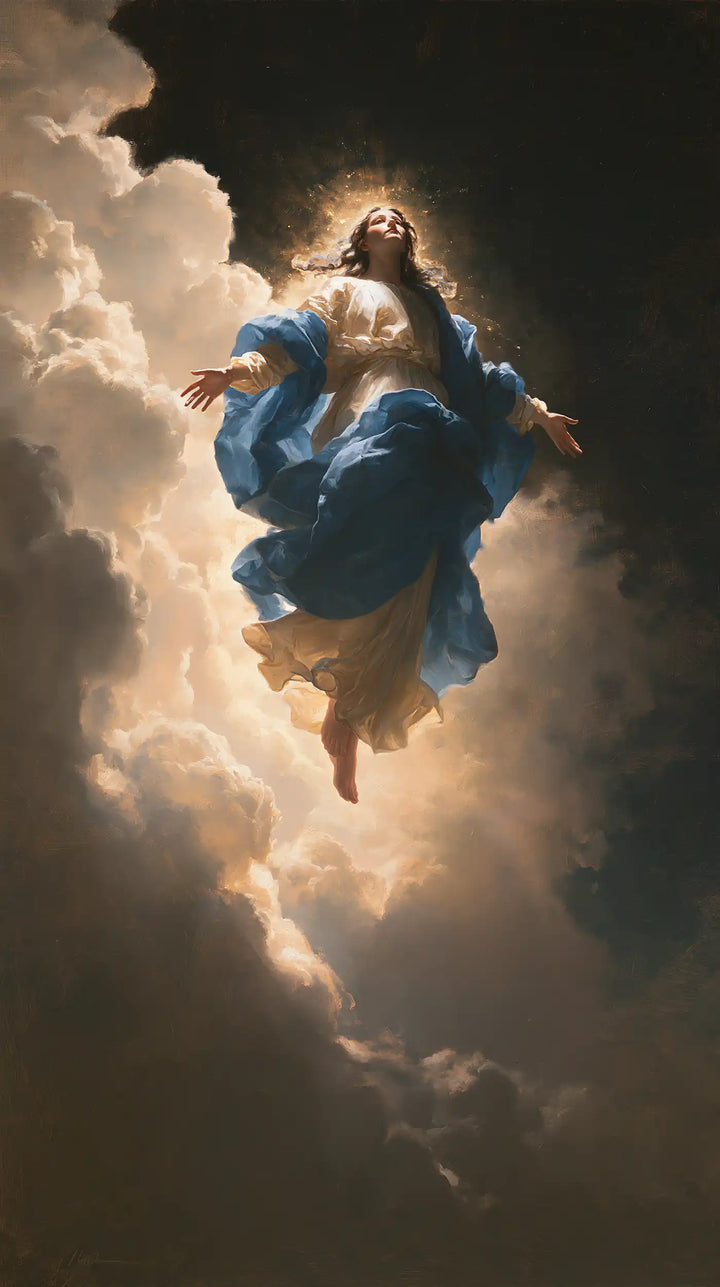 L’Assomption de Marie — L’Étoffe bleue sur la rive blanche
