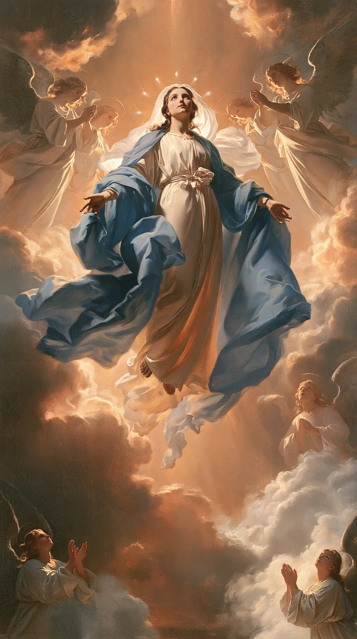 L’Assomption de Marie — Le Voile ouvert dans l’aurore cuivrée
