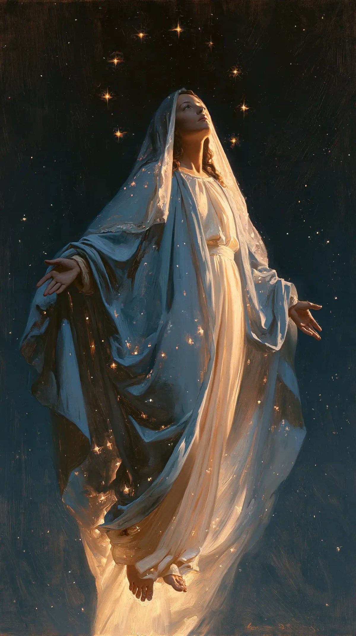 L’Assomption de Marie — L’Élévation dans la poussière d’or
