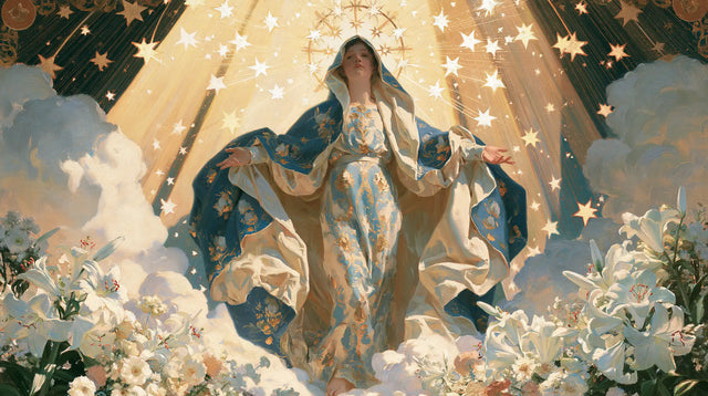 L’Assomption de Marie — La Soie claire au porche étoilé