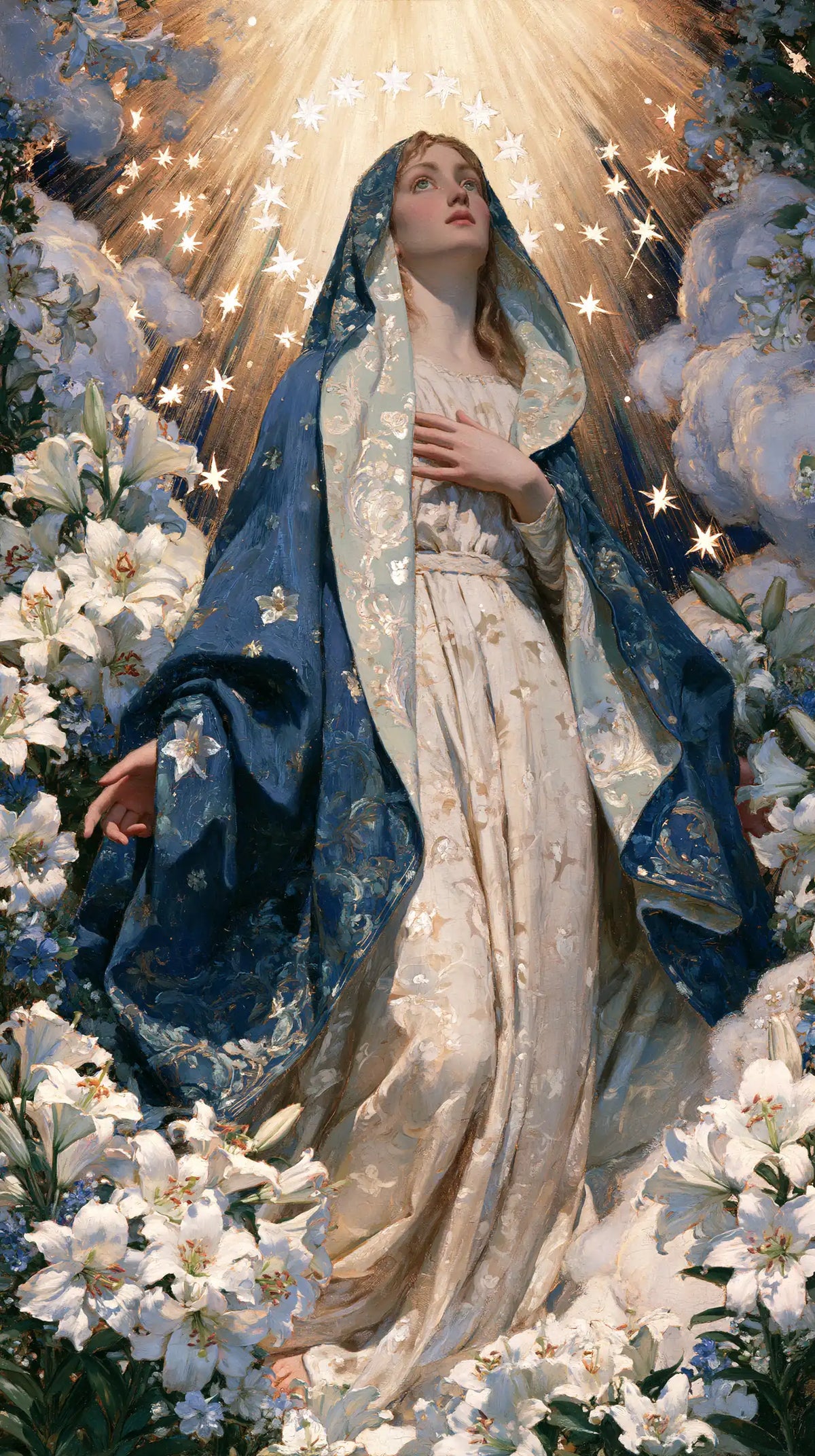 L’Assomption de Marie — La Main sur le cœur des lis