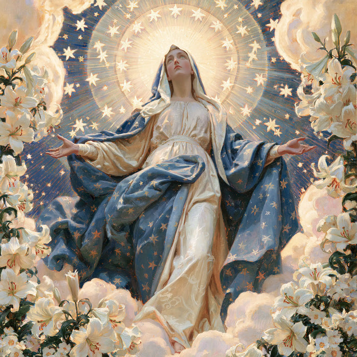 L’Assomption de Marie — L’Auréole aux jardins suspendus