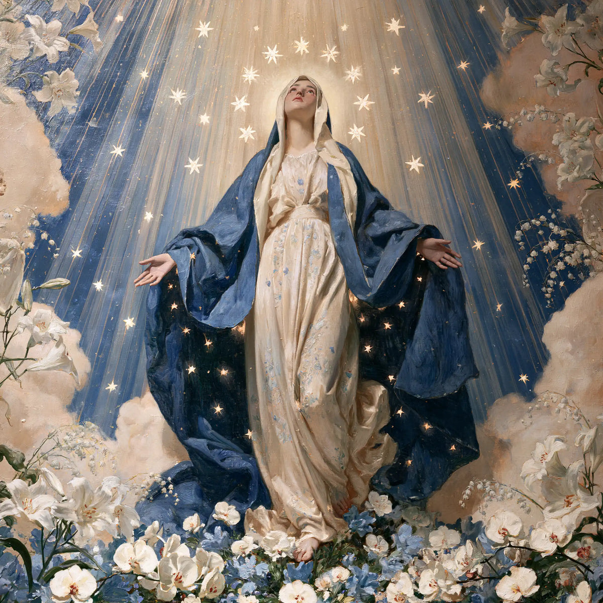 L’Assomption de Marie — Le Rideau bleu des clartés fines