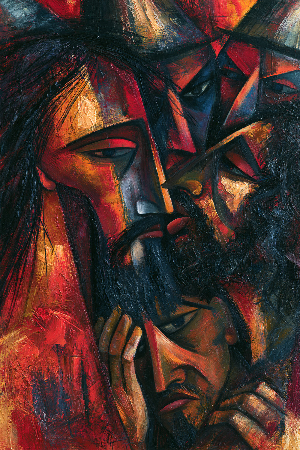La Trahison de Judas — Expressionniste · Portrait n° 6 — art chrétien