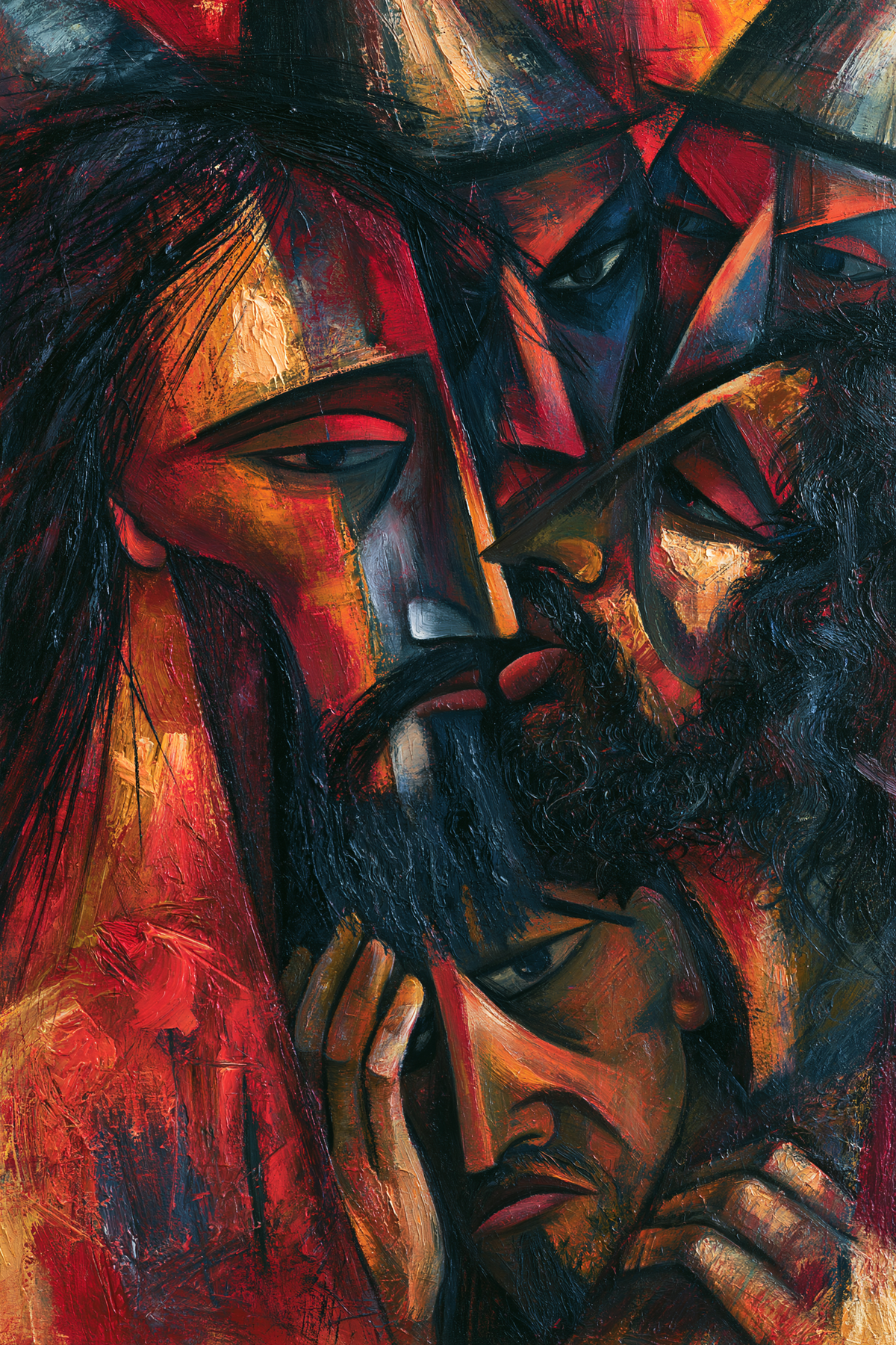 La Trahison de Judas — Expressionniste · Portrait n° 6 — art chrétien
