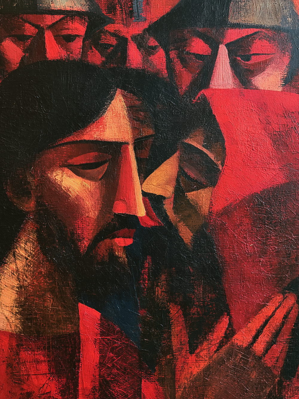 La Trahison de Judas — Expressionniste · Portrait n° 7 — art chrétien