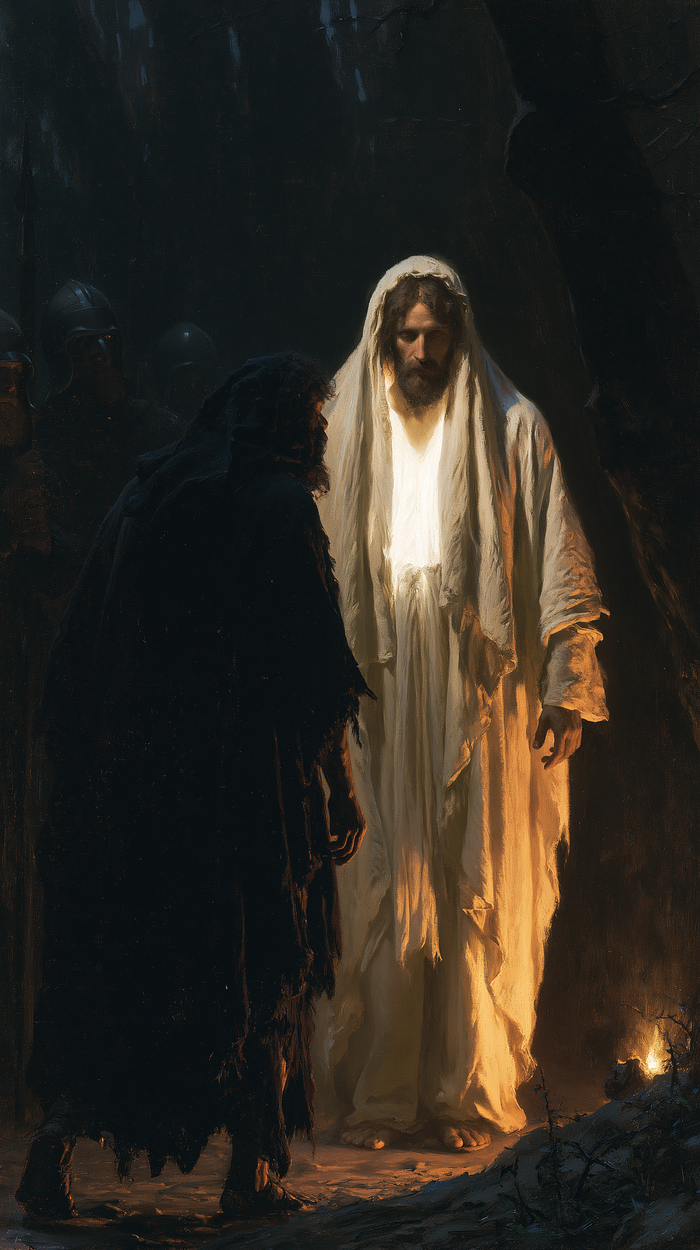 La Trahison de Judas — La Robe claire au fond du jardin
