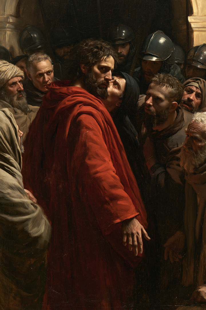 La Trahison de Judas — Rouge du sacrifice · Portrait n° 5