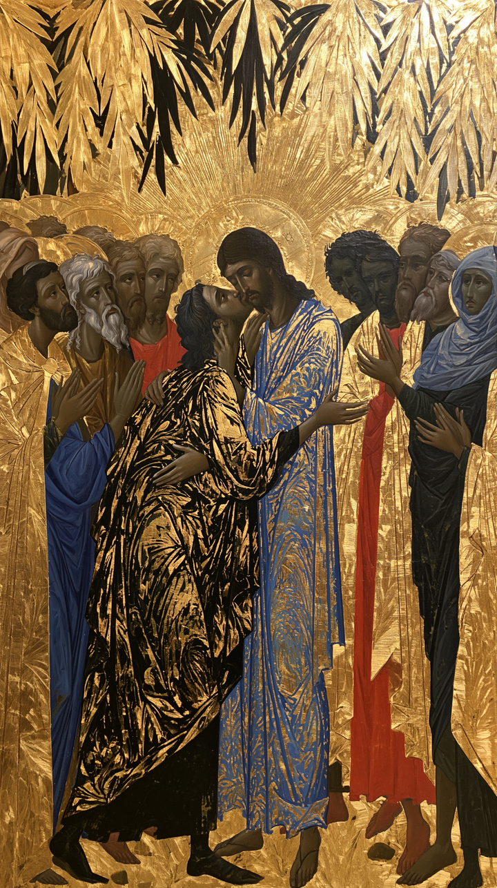 La Trahison de Judas — Les Silhouettes sous les feuilles d’or