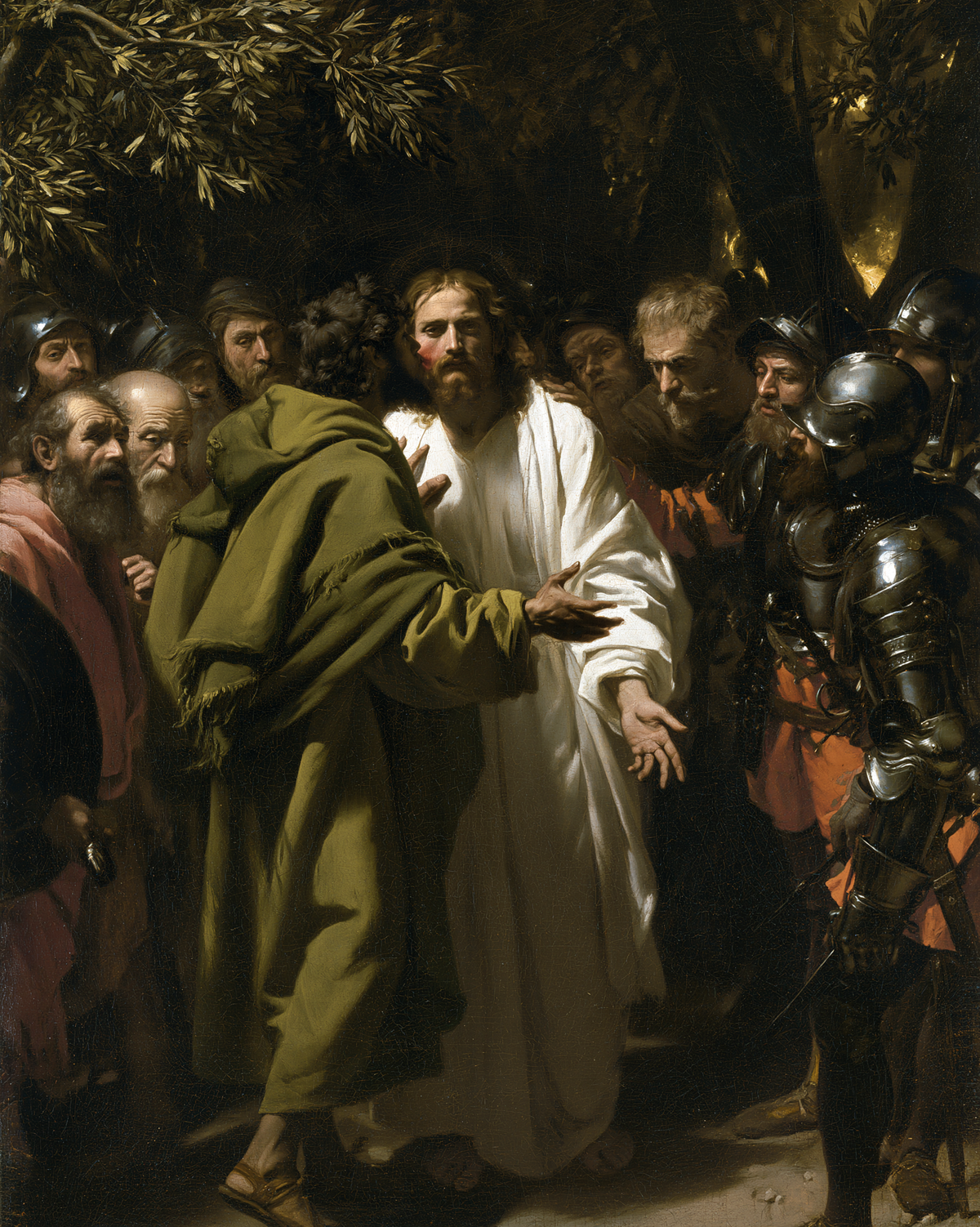 La Trahison de Judas — Le Blanc sous la voûte des oliviers