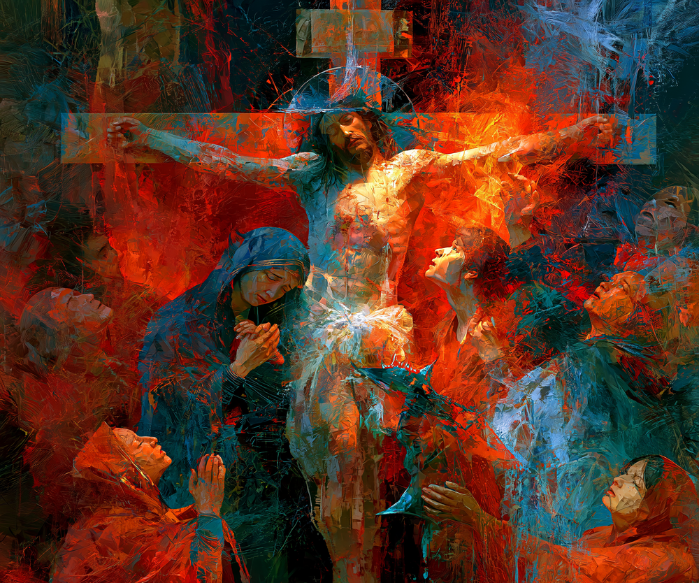 La Crucifixion — Expressionniste · Paysage n° 3 — art chrétien