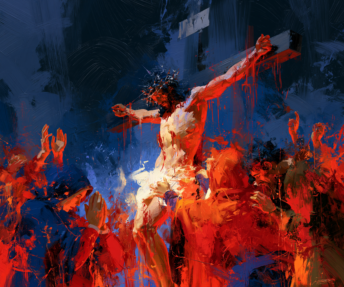 La Crucifixion — Expressionniste · Paysage n° 6 — art chrétien