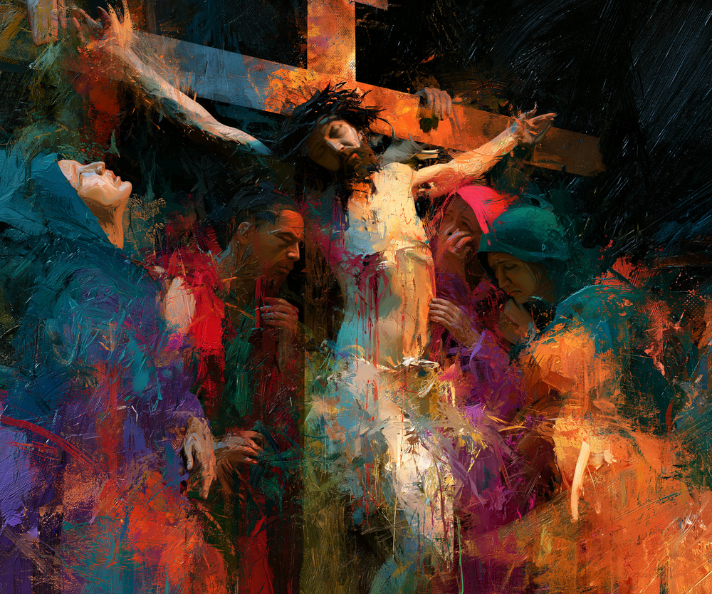 La Crucifixion — Expressionniste · Paysage n° 8 — art chrétien