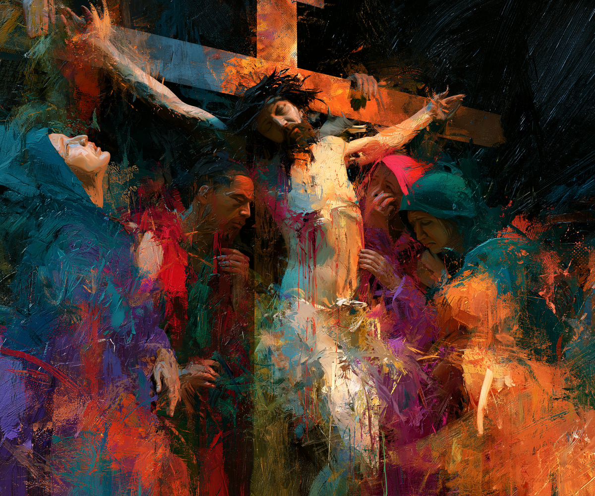 La Crucifixion — Expressionniste · Paysage n° 8 — art chrétien