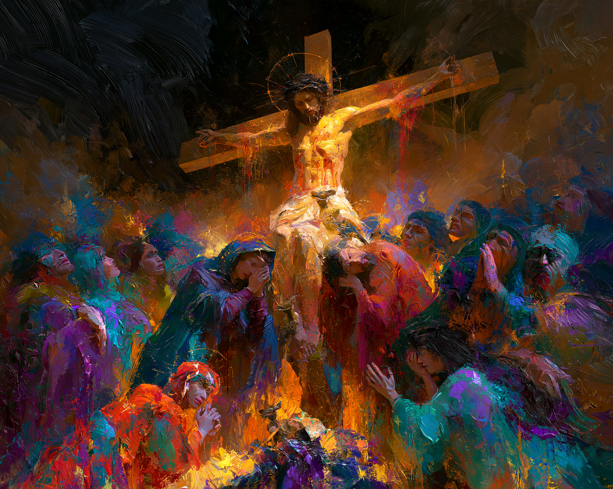 La Crucifixion — Expressionniste · Paysage n° 9 — art chrétien