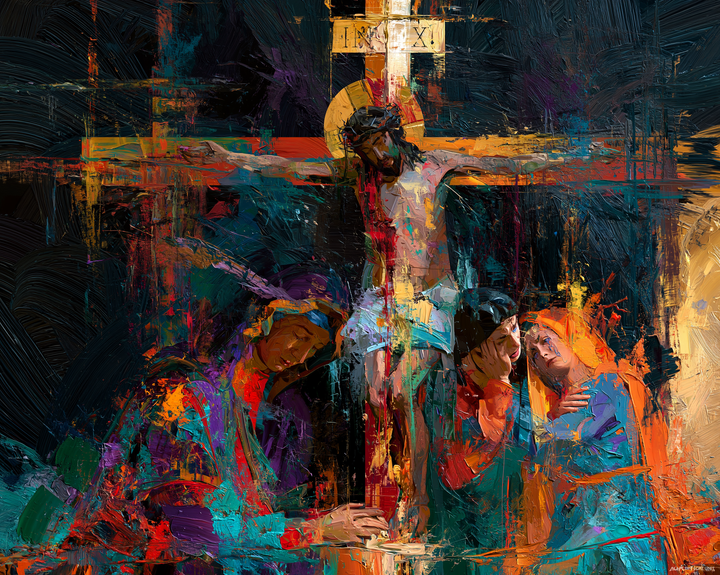 La Crucifixion — Le Turquoise au pied du bois doré