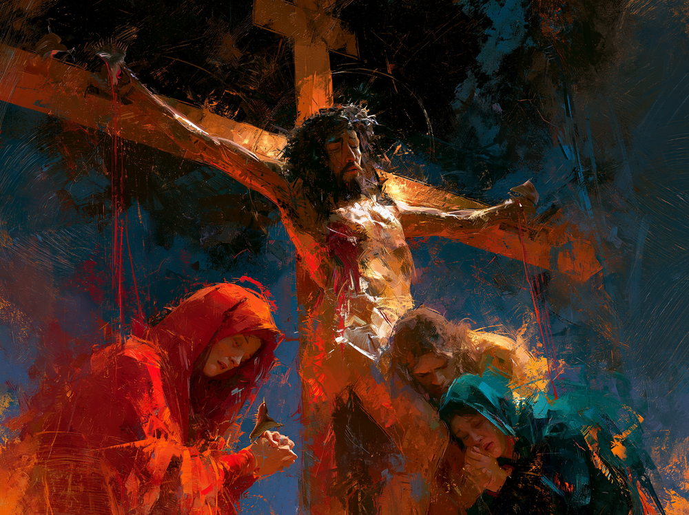 La Crucifixion — Expressionniste · Paysage n° 14 — art chrétien