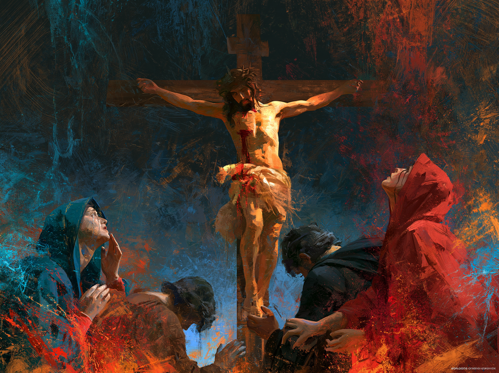 La Crucifixion — Expressionniste · Paysage n° 15 — art chrétien