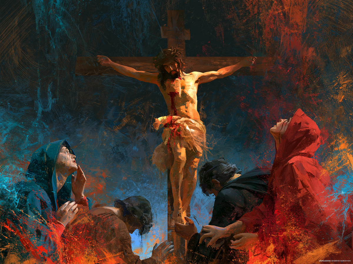 La Crucifixion — Expressionniste · Paysage n° 15 — art chrétien
