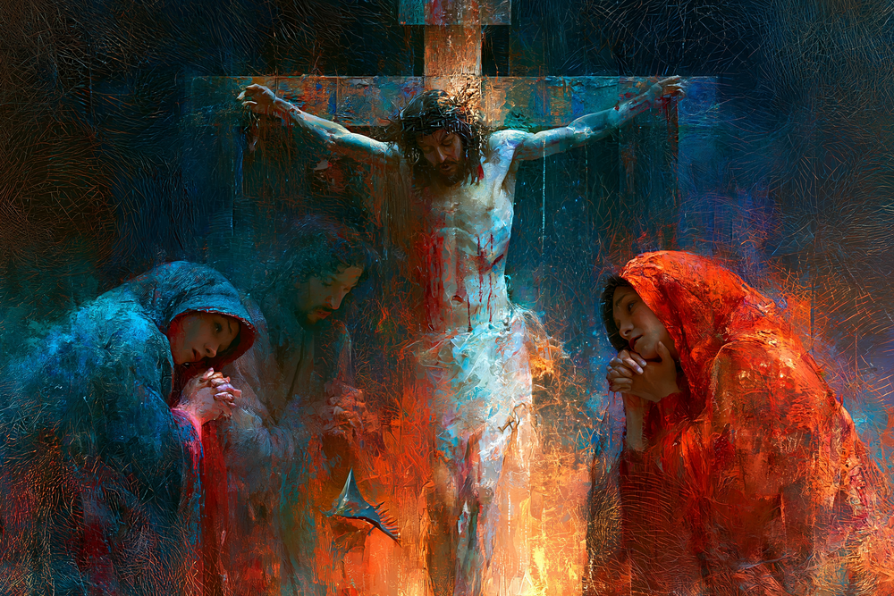 La Crucifixion — Expressionniste · Paysage n° 19 — art chrétien