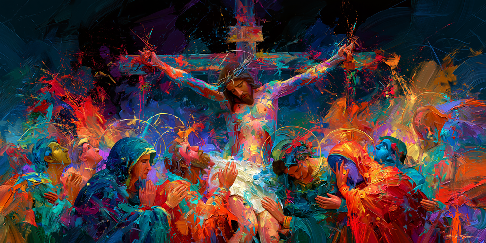La Crucifixion — Expressionniste · Paysage n° 26 — art chrétien