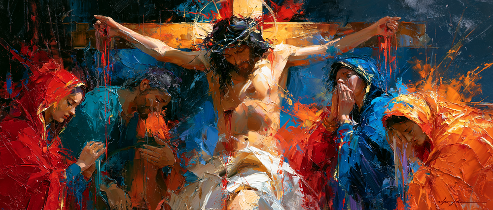 La Crucifixion — Expressionniste · Paysage n° 28 — art chrétien