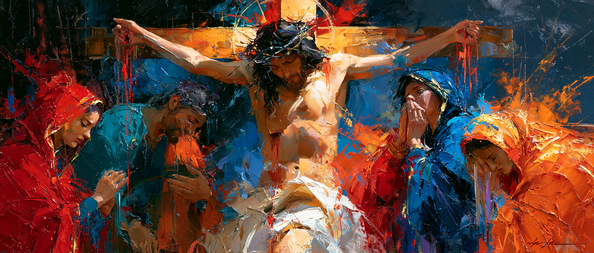 La Crucifixion — Expressionniste · Paysage n° 28 — art chrétien