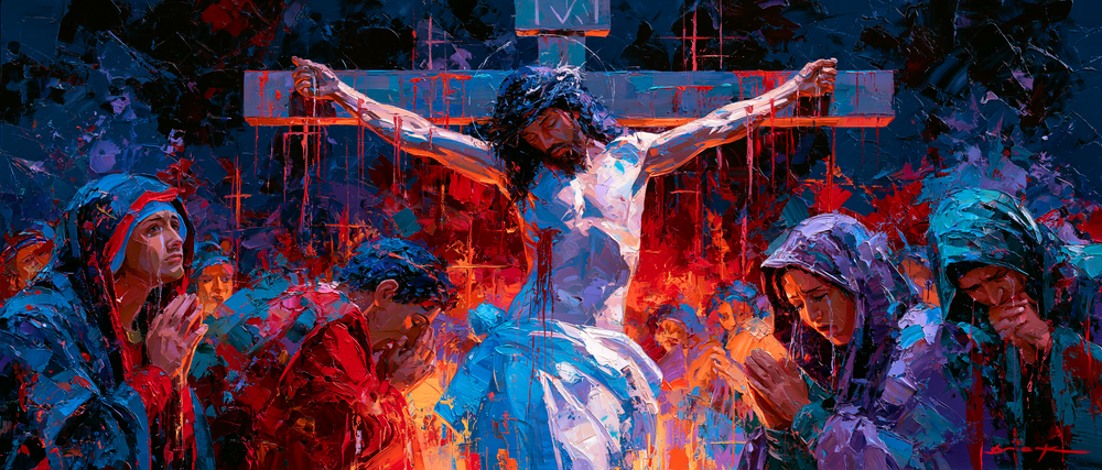 La Crucifixion — Expressionniste · Paysage n° 30 — art chrétien