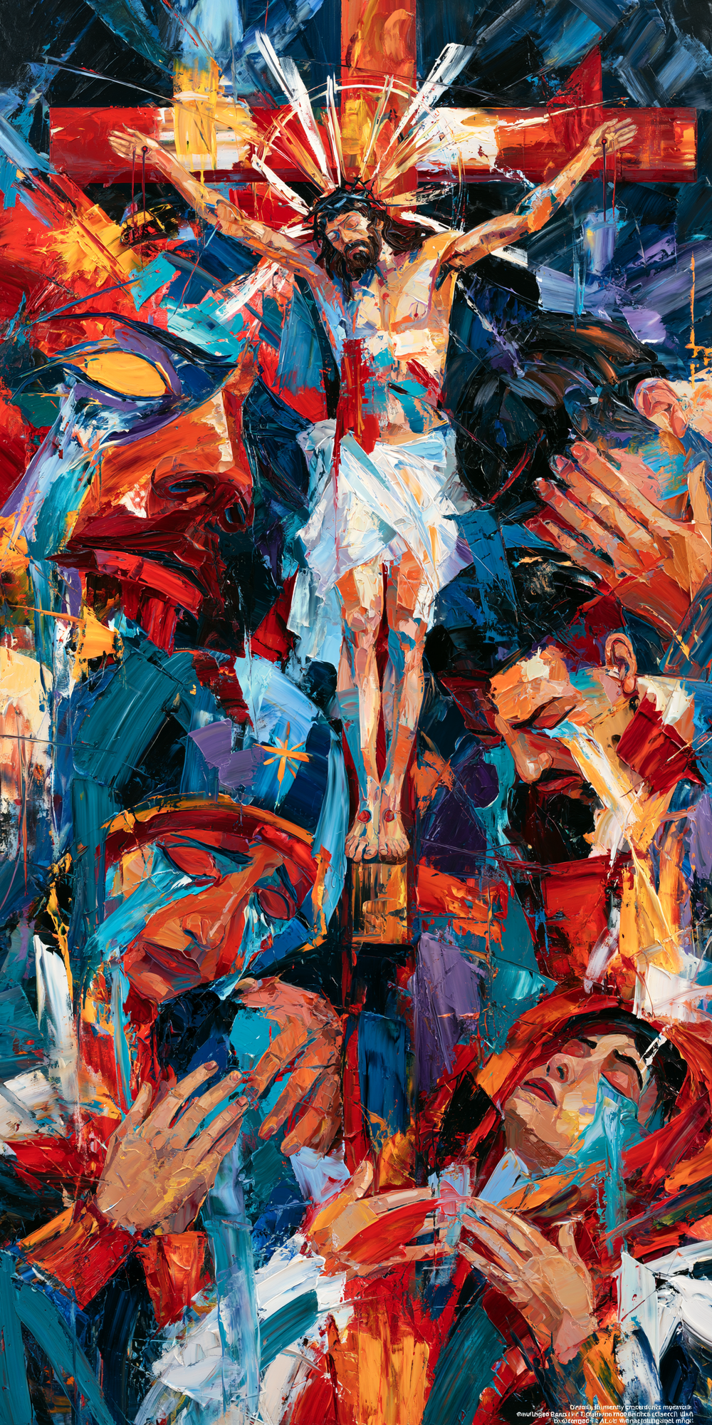 La Crucifixion — Expressionniste · Portrait n° 4 — art chrétien