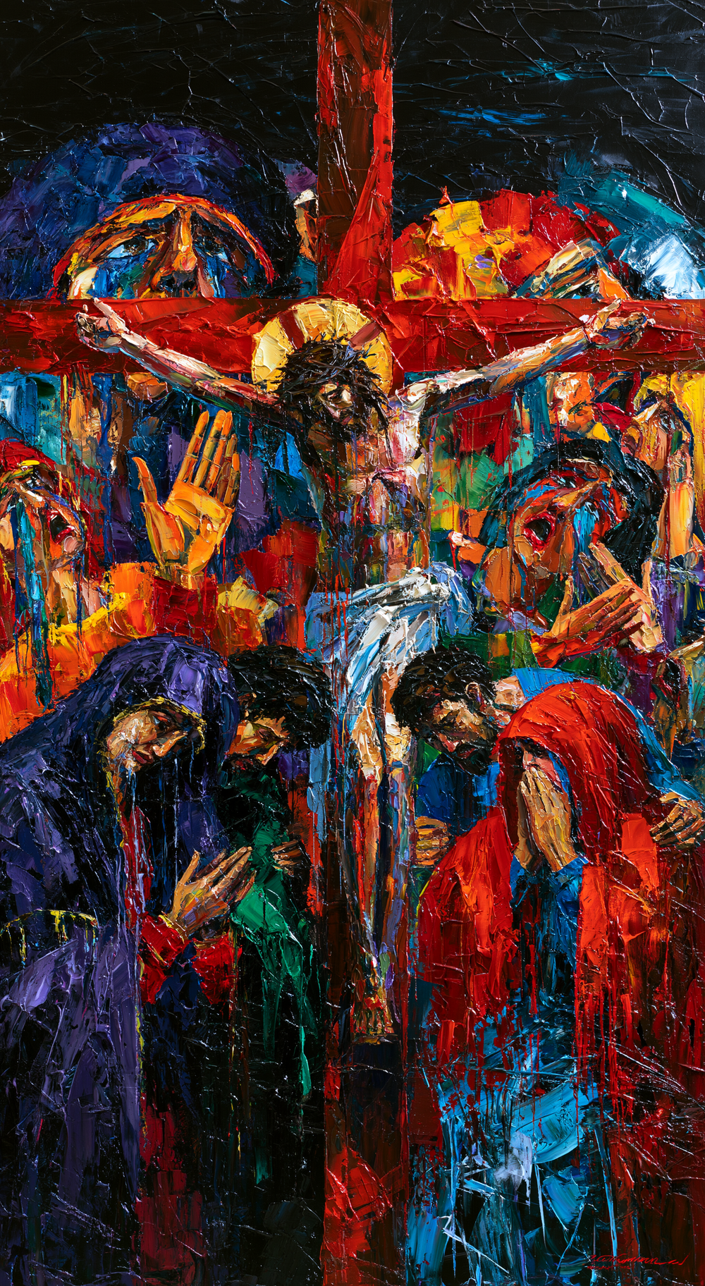 La Crucifixion — Expressionniste · Portrait n° 6 — art chrétien