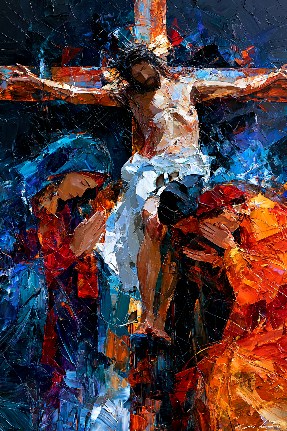 La Crucifixion — Expressionniste · Portrait n° 16 — art chrétien