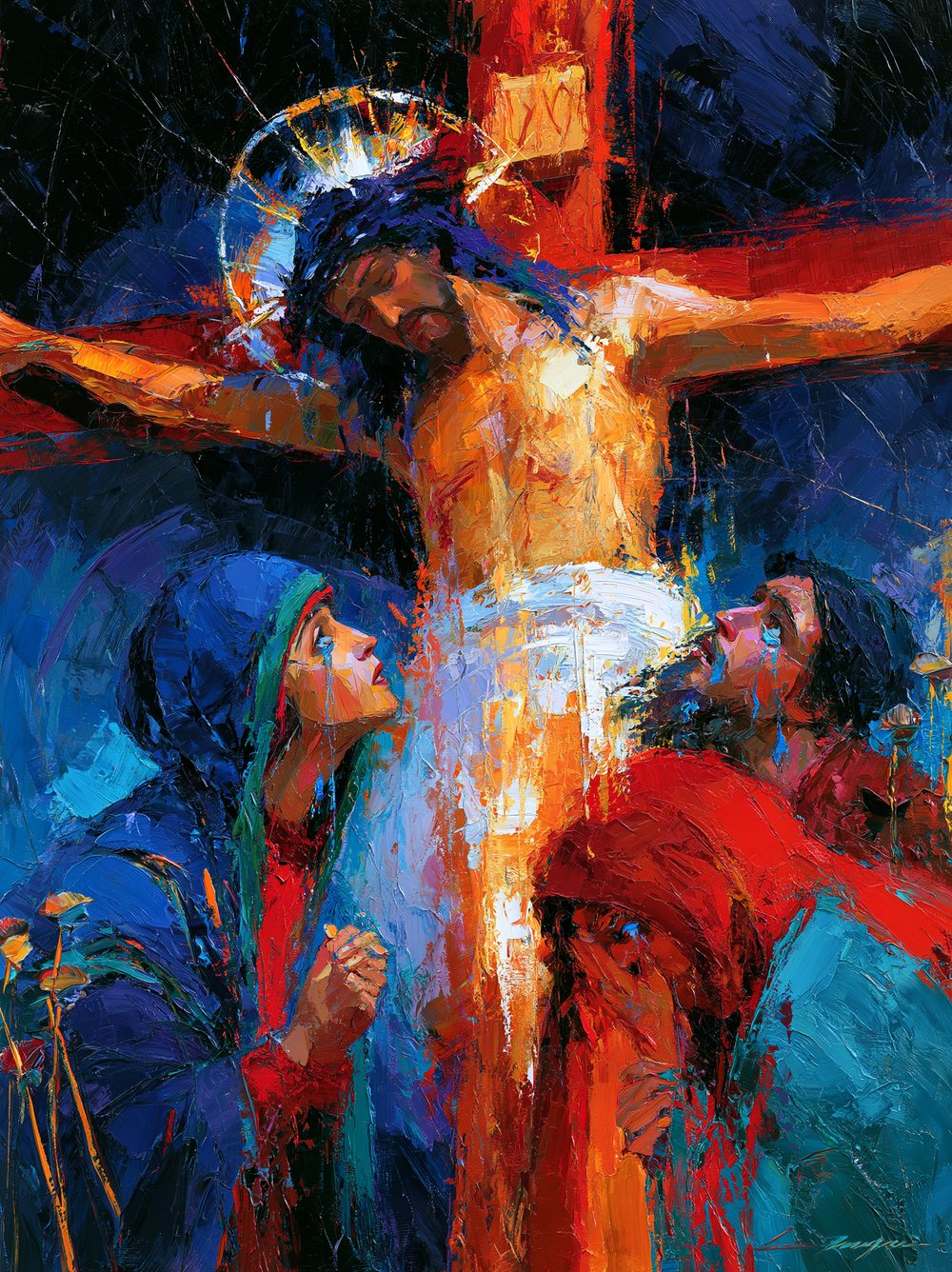 La Crucifixion — Expressionniste · Portrait n° 18 — art chrétien