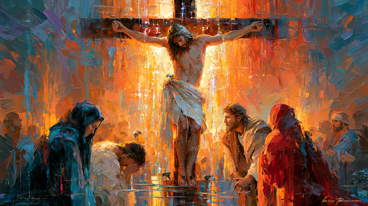 La Crucifixion — Impressionniste · Paysage n° 14