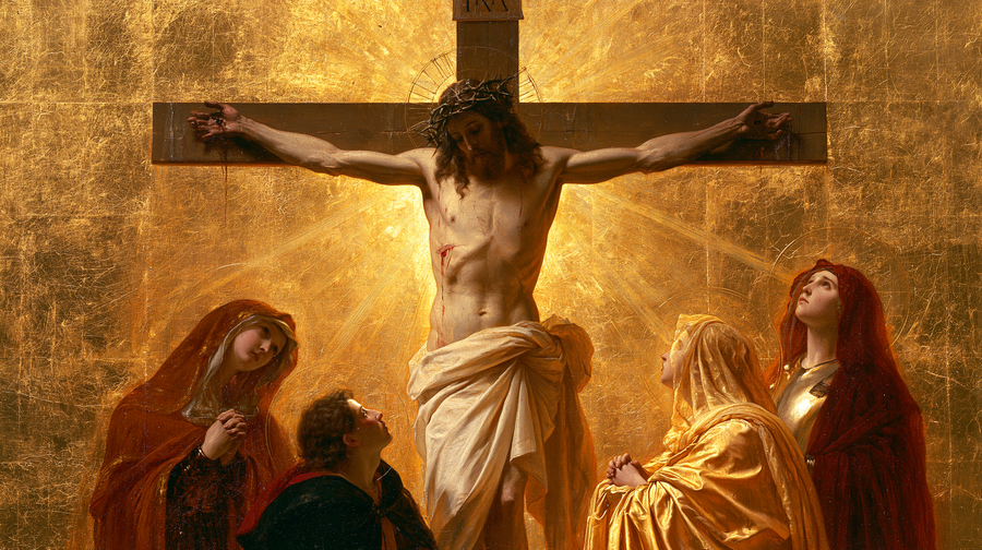 La Crucifixion — Sacré doré · Paysage n° 2