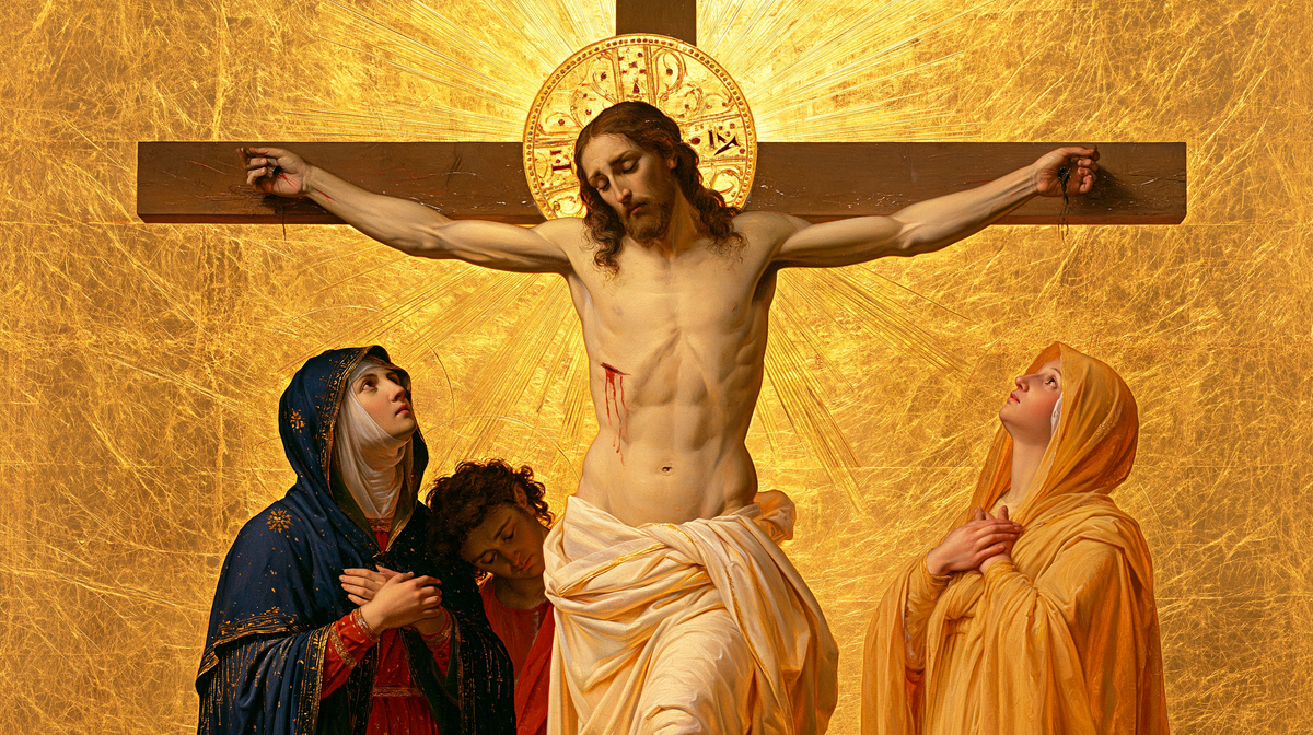 La Crucifixion — Sacré doré · Paysage n° 3 — art chrétien
