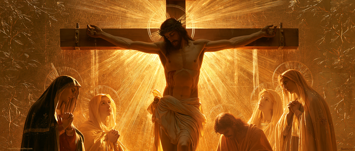 La Crucifixion — Les Cinq Silences dans le rayonnement d’or