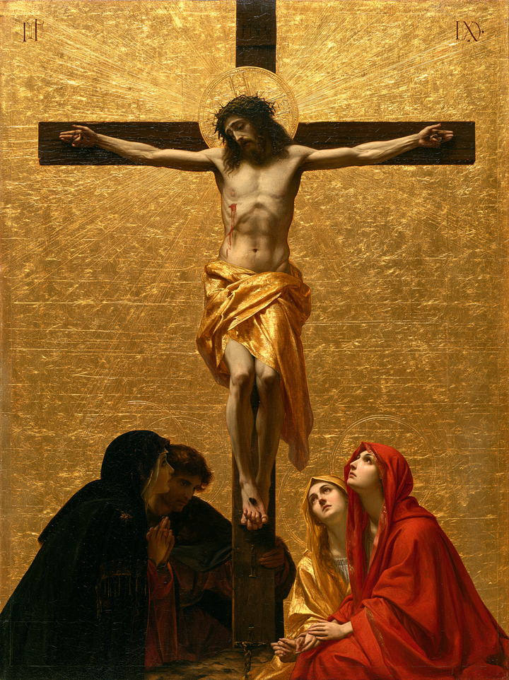 La Crucifixion — Le Linge d’or et les regards rouges