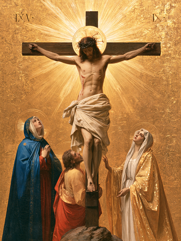 La Crucifixion — Sacré doré · Portrait n° 8