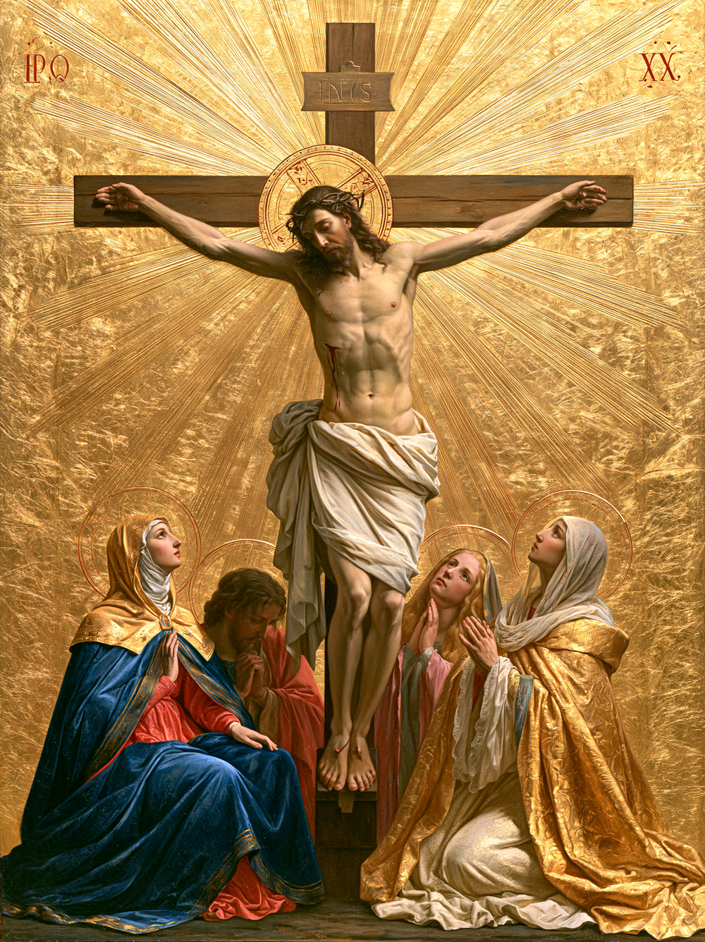 La Crucifixion — Sacré doré · Portrait n° 9 — art chrétien