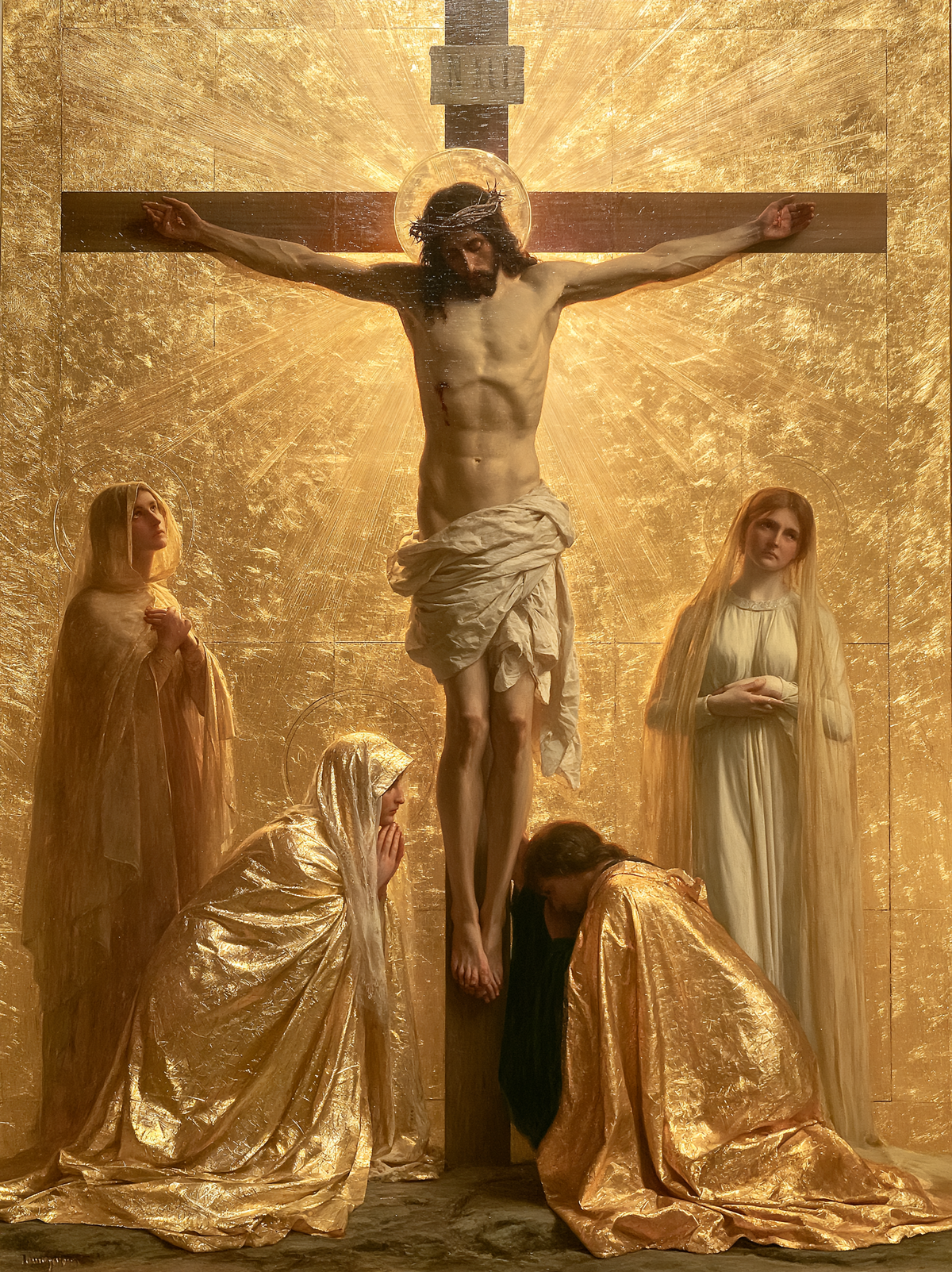 La Crucifixion — Sacré doré · Portrait n° 10 — art chrétien